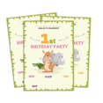 thumbnail image 1 of Darling Souvenir White Birthday Invitation Card 28 Pcs Fill or Write In Blank Invites Printable Party Supplies 5 x 7 Inches, 1 of 5