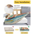 thumbnail image 5 of Nautical Boat Couch Cushion Covers Stretch, Washable Sofa Seat Covers Individual Seat Cushion Sofa Slipcovers Coastal Sailing Ship Ocean Painted Sea Couch Cover Furniture Protector S-1PCS, 5 of 7