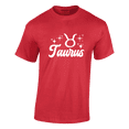 thumbnail image 2 of Respect My Tshirt - Taurus Zodiac Sign Graphic T-Shirt, Astrology Symbol Design, Crew Neck, Red, Small, 2 of 5