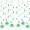 Green, variant on XUFLVPSEF 12 PCS Green Shamrock St Patricks Day Hanging Swirls Ceiling Decorations for Party Glitter Clover Foil Swirl Whirls Streamers Plastic Ornaments Irish Holiday St. Patrick's Day Home Decor