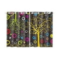thumbnail image 1 of RYLABLUE Colorful Dream Window Kitchen Curtain, Tree Art Window Treatment Panel Curtains,26x39 inches,Set of 2, 1 of 3