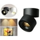 thumbnail image 4 of de tejado Bombillas de riel ajustables Lámpara empotrada colgante de montaje en superficie cromada Tienda Tiendas de oficina Pasillo Negro 7W Yinane Focos de techo, 4 of 8