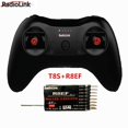 thumbnail image 3 of Télécommande RC 8CH T8S Émetteur 2.4G avec Récepteur R8EF Ou R8FM Poignée pour Quad Drone Avion Voiture T8S+R8FM Accélérateur à Gauche, 3 of 5