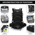 thumbnail image 2 of 20L Hydration Backpack,  Hiking Internal Frame Backpacks with 2L Hydration Water Bladder and Rain Cover for Men, Lightweight Travel Daypack for Cycling,Camping,Ski (black), 2 of 6