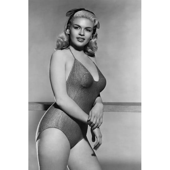 Jayne Mansfield curvaceous young pin-up in one piece swimsuit 24x36 Poster