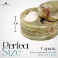 thumbnail image 2 of Radicaln Marble Salt Cellar with Lid Dual Compartments Green Onyx 5 inches Handmade -Kitchen Storage, 2 of 6