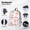 thumbnail image 4 of Mochila con estampado de donuts de Pug, mochila para portátil, mochila de viaje, mochila de negocios para mujeres y hombres., 4 of 5