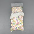 thumbnail image 2 of Ambesonne Geometric Bedding Set 4 Pcs, Spiral and Dots, Queen, Multicolor, 2 of 3