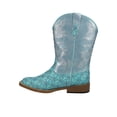 thumbnail image 3 of Roper Girls Glittery Floral Square Toe Cowboy   Mid Calf Boots, 3 of 5
