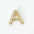 thumbnail image 4 of K-KED 26 Capital Initial Letter Pearl Gold Alphabet Brooch Pin Wedding Women Jewelry-Z, 4 of 9