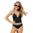 thumbnail image 6 of LILIYA Girls Swimsuit Size 8 Slim Fit Hawaiian Little Girls' Swimwear Lightweight Two Piece Bikini Sets Out Top High Waist Hipster Swimsuit, 6 of 7