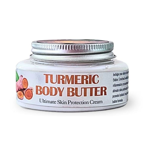 Turmeric Body Butter Cream - 100% Natural Moisturizer For Radiant, Healthy Skin.