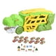 thumbnail image 2 of Camión de dinosaurio transformable, vehículo de juego para niños, portátil, resistente y educativo. con 12 autos, 2 of 9