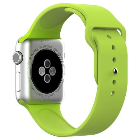 Apple Watch 3 38mm Soft Silicone Replacement Sport Band for Apple Watch Series 1 2 & 3
