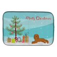thumbnail image 1 of Carolines Treasures CK3495DDM Ruby Cavalier King Charles Spaniel Christmas Tree Dish Drying Mat, 1 of 1
