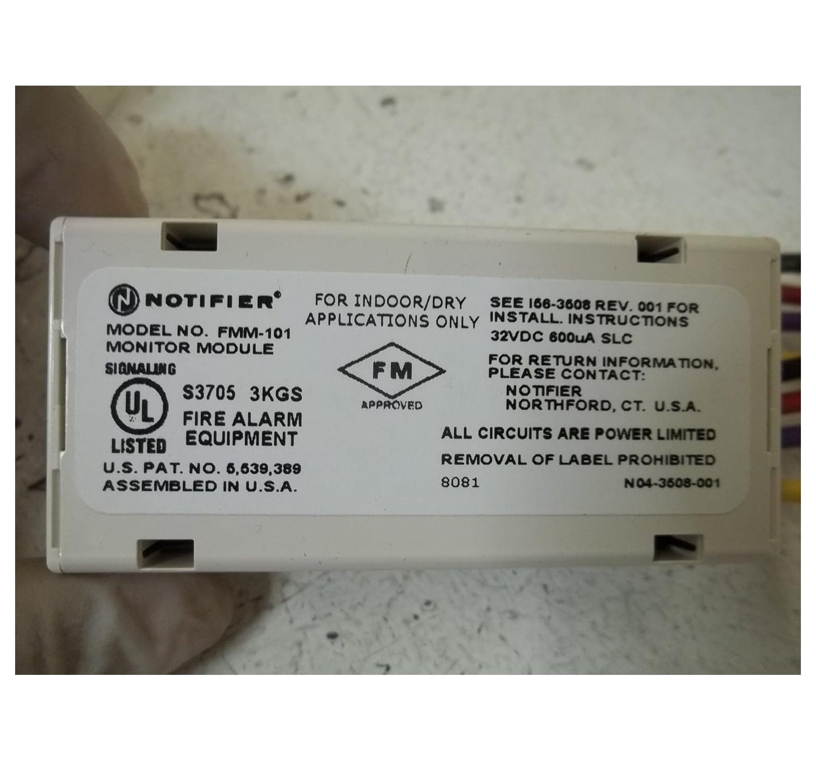 Fmm 101 Monitor Module Datasheet Notifier FMM 101 Addressable Monitor fmm-101-monitor-module-datasheet-notifier-fmm-101-addressable-monitor