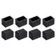 thumbnail image 1 of Protectores de piso para patas de silla Uxcell, 8 paquetes 40mm (1.57") tapas de cubiertas de patas de silla de PVC y fieltro negro, 1 of 7