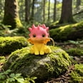 thumbnail image 5 of Weloille 3D Printed Little Dragon Figurine 1Pc, Creative Mini Animal Statue, Smooth Hand Painted Decorative Ornament, Cute Desktop Decor for Home Office Shelf Bedroom Living Room, 5 of 5