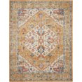 thumbnail image 2 of Nourison Passion Ivory/Yellow 6'7" x 9'6" Area Rug, Vintage, Boho, Bed Room, Living Room, Dining Room, Kitchen, , Easy Cleaning, Non Shedding (7' x 10'), 2 of 8