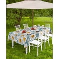 thumbnail image 4 of nqOlkjepod Spring Daisy Outdoor Tablecloth with Umbrella Hole & Zipper, Country Pastoral Spring Botanical Flowers Rectangle Table Cover 52x70 Inch, Dining Waterproof Table Cloth Protector for Patio, 4 of 7