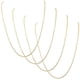 thumbnail image 2 of Collar estilo Figaro AuraSparks 4Pzas Sterling 925 40cm 2mm de grosor, 2 of 5