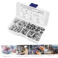 thumbnail image 4 of unbranded 130Pcs Nut and Bolt Set for Machine Needs Full Thread Durable Silver, 4 of 8