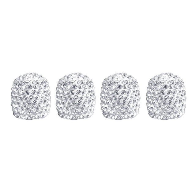 sweethay 4PCS Cubierta de vástago de válvula de neumático de automóvil de cristal brillante Tapa de vástago de válvula de plástico de goma Vehículos, repuestos y accesorios Mis Numero 3 sweethay VI009067-03