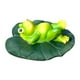 thumbnail image 1 of Figura de rana flotante en el agua del estanque, decoración artesanal, coleccionable, decorativa, divertida Estilo C, 1 of 8