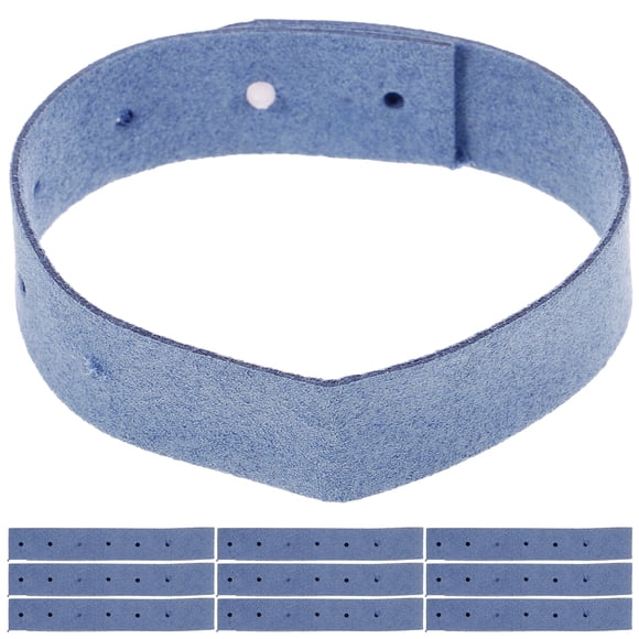 EeaseMX 10 pulseras repelentes de mosquitos de verano, de tela, ajustables con botón a presión (colores variados)