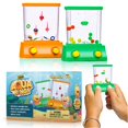 thumbnail image 1 of Juego portátil YoYa Toys en miniatura Aqua Arcade con lanzamiento de anillos de pesca y baloncesto, 1 of 8