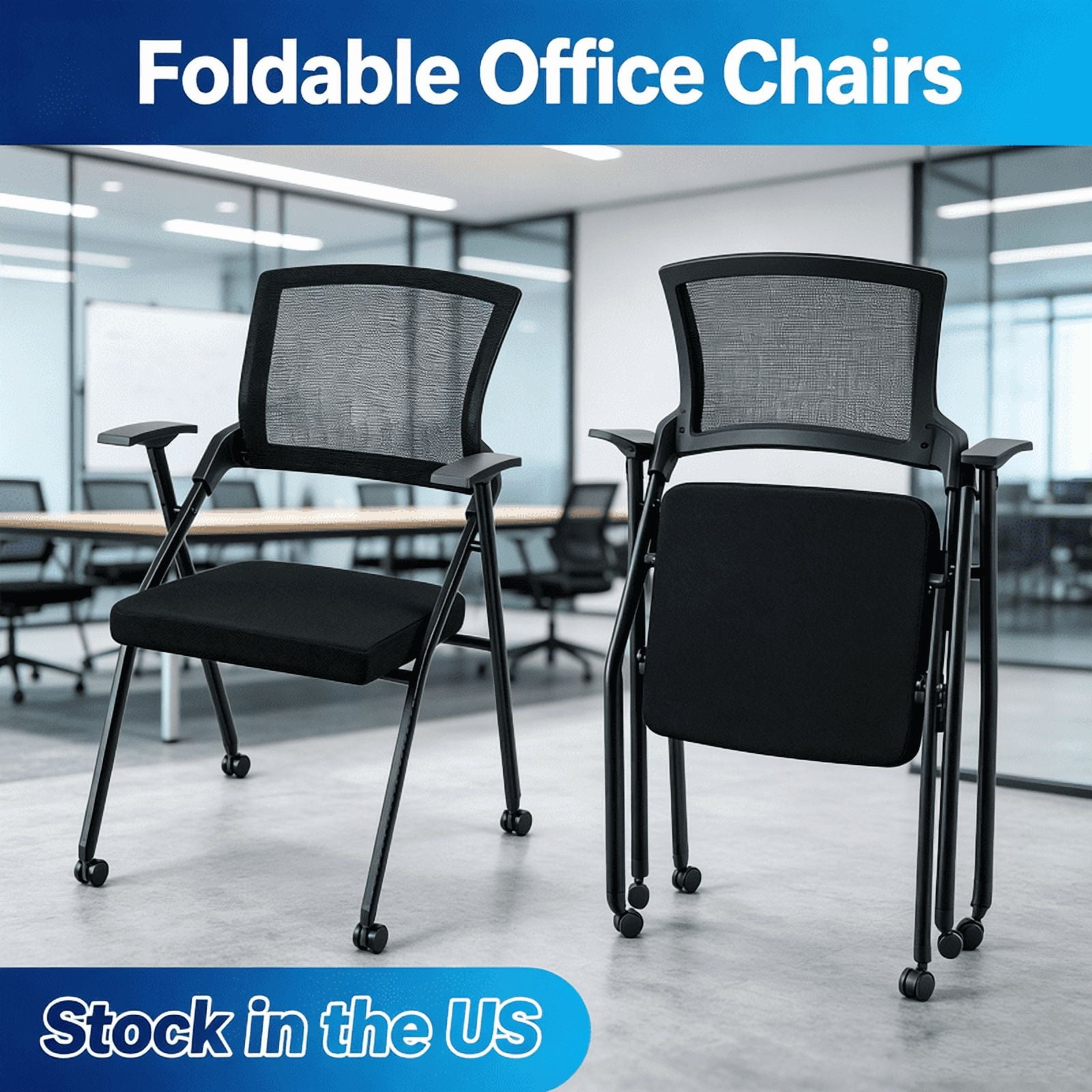 sioweci foldable stackable office chairs product