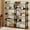 Rustic Brown & Black, variant on Costway 1 PCS 5-Tier Bookshelf, Open Bookcase with Anti-Tipping Kit, Storage Unit for Living Room Rustic Brown & Black