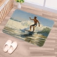 thumbnail image 5 of Surf Modern Polyester Non-Slip Floor Rug Office Mat, Machine Washable Office Rugs, 5 of 6