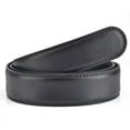thumbnail image 2 of Men's 2-layer automatic buckle belt headless leather belt leather belt, 2 of 5
