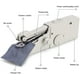 thumbnail image 5 of Mini máquina de coser, máquina de coser eléctrica portátil para uso doméstico, viajes cortos, ropa para niños, reparación rápida inalámbrica, bricolaje fácil en casa, 5 of 8