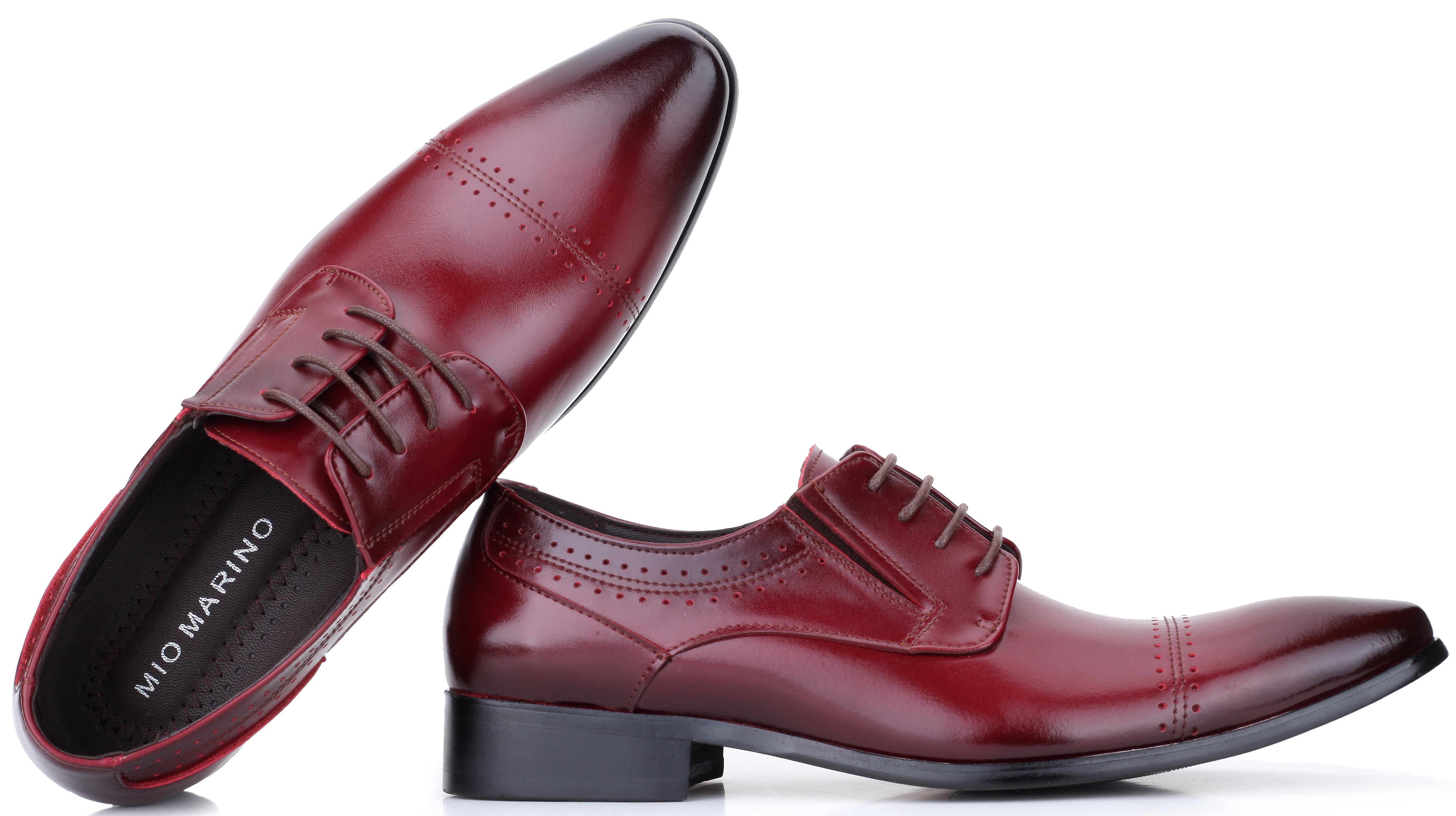 Mio Marino Men’s Captoe Detail Leather Dress Shoes Mio-Marino-Men-s-Captoe-Detail  main image 3
