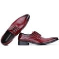 thumbnail image 5 of Mio Marino Men’s Captoe Detail Leather Dress Shoes, 5 of 7