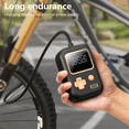 thumbnail image 4 of Tire Inflator Portable Air Compressor, Cordless Air Pump with LED Light Auto-Off for Car Motorcycle Bicycle Balls,1x Tire Inflator,Black, 4 of 5
