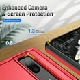 thumbnail image 7 of SaniMore for Google Pixel 8 Pro 6.7-inch Case, Military Grade Drop Protection Slim Hard PC + Shock Absorption TPU Bumper Dual-Layer Shockproof Anti-Scratch Cover for Google Pixel 8 Pro 2023, Red+Black, 7 of 7