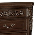 thumbnail image 3 of Maykoosh Modern Minimalism 30" 3-Drawer Engraved Wooden Nightstand - Brown Finish, Stylish Storage Solution for Bedroom Essentials and Decor!, 3 of 5
