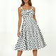 thumbnail image 1 of Vestido Informal de Lunares Para Mujer, Corte A, Sin Mangas, Estilo Bohemio, Fluido, de Verano, Con Tirantes Ajustables, 1 of 4