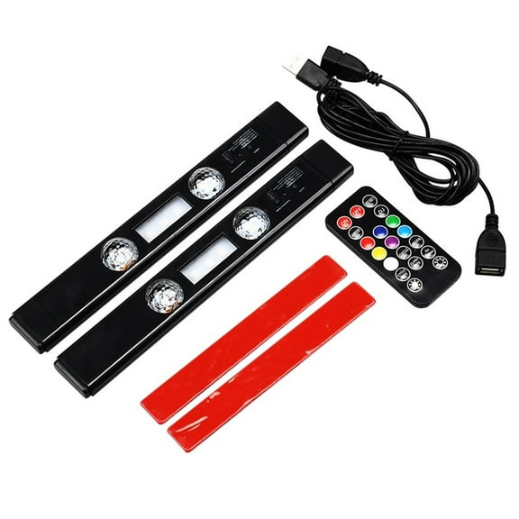 LED Car Atmosphere Light RGB Roof Star Lamp With Remote Wireless USB Multiple Modes Auto Interior Decorative Ambient Party Light ,Safe to Use
