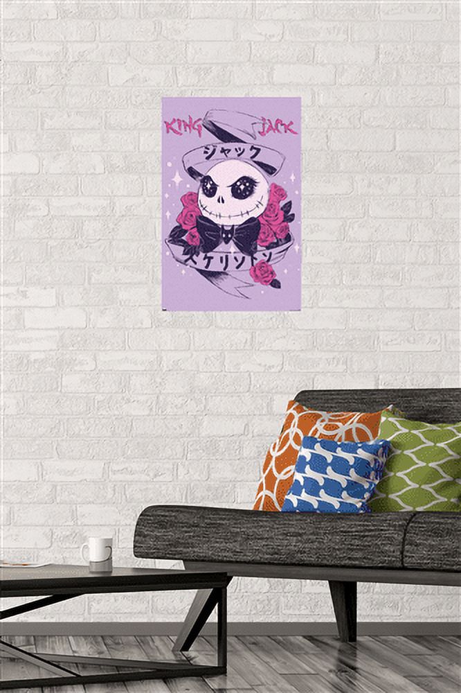 Disney Tim Burton's The Nightmare Before Christmas - Japanese Jack Wall Poster, 14.725" x 22.375"