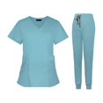 thumbnail image 3 of Nurse Work Uniforms Workwear Work Clothing Machine Wash Sturdy Multi Pockets S, 3 of 10