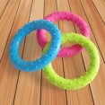 thumbnail image 4 of Electronicheart Random Color Pet Dog Toys Cute TPR Round Toy Rubber Resistant Barbed Bite Clean Teeth Chew Training Interactive Toy, 4 of 7