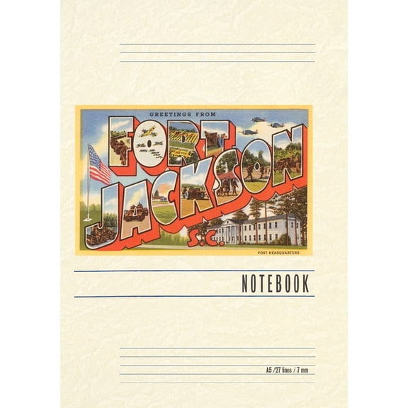 Vintage Lined Notebook Greetings from Ft. Jackson, (Paperback)