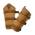 thumbnail image 2 of Brazaletes Salvador de cuero PU para disfraz de adulto Amarillo marron, 2 of 10