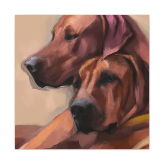 Radiant Ridgeback Reflection - Canvas