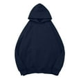 thumbnail image 4 of Fiaer,Womens Plus Size Hoodies Hooded Sweatshirts Casual Comfy Tops Fall Fashion Outfits 2025 Cute Clothes with Pockets Navy L, 4 of 5