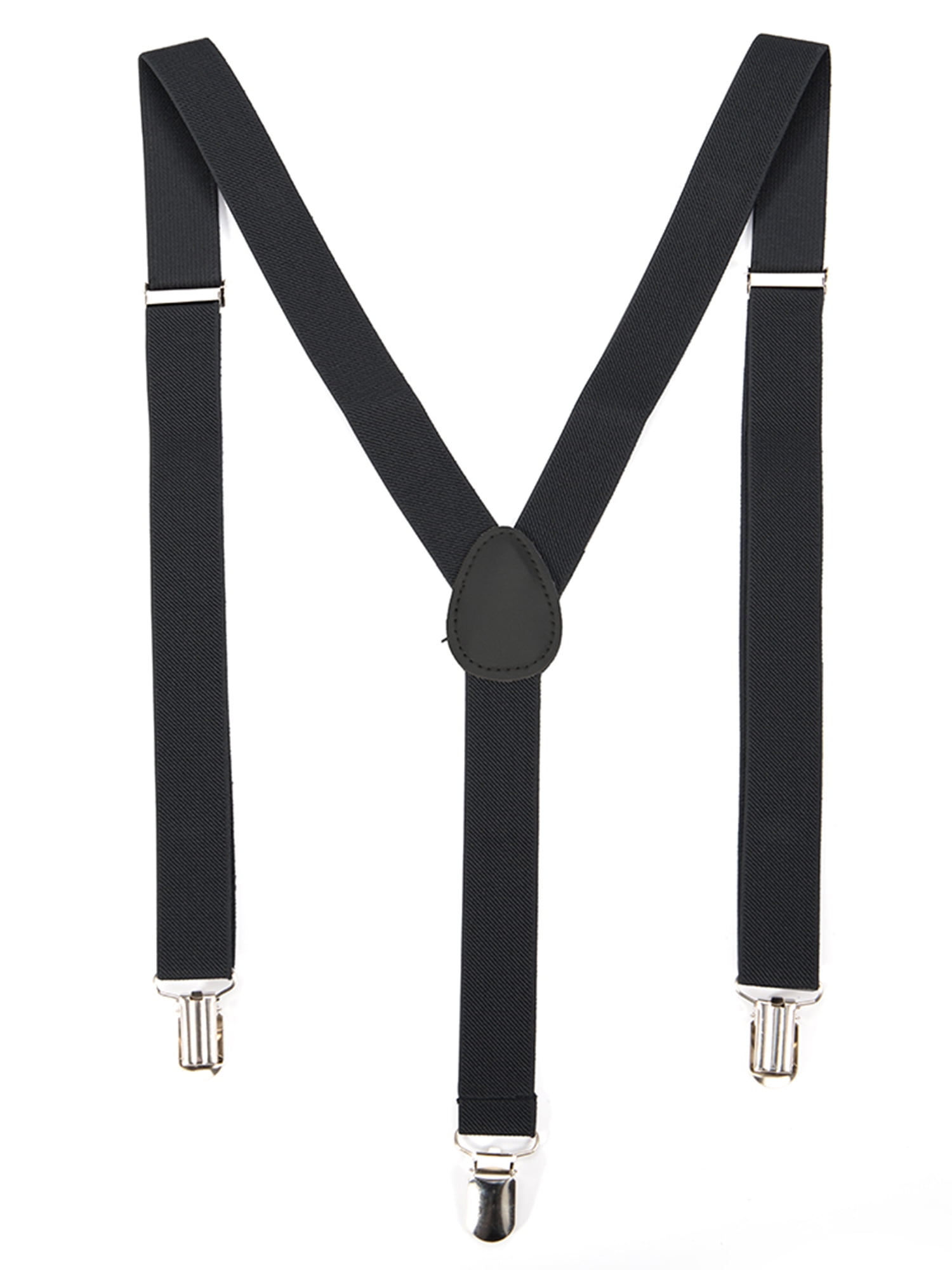 Suspenders for Men Elastic 1 inch Wide Y Shape Suspenders Solid